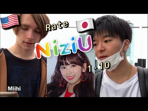 NiziU 9人のルックスをアメリカ人に採点させてみた Rate JPOP Idols(니쥬)1-10【海外の反応】