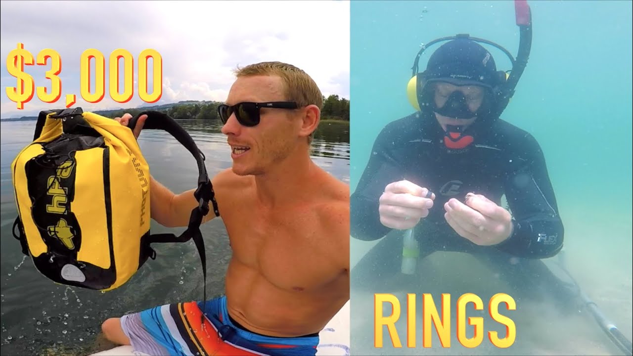 $3,000 Camera Gear Tossed in Lake!! Rings Found Underwater Metal Detecting while Freediving