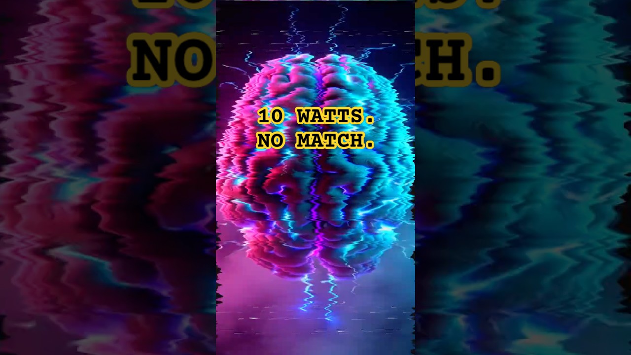 10 Watts vs Millions: The Brain Wins Every Time #neuroscience #ai