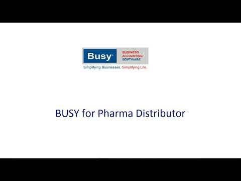 How to Create a Pharma Company In Busy Accounting Software. Pharmacy Distributor & Store Management.