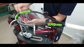 Stringing Wilson Blade 98 @ Yonex Precision 5 Stringing Machine