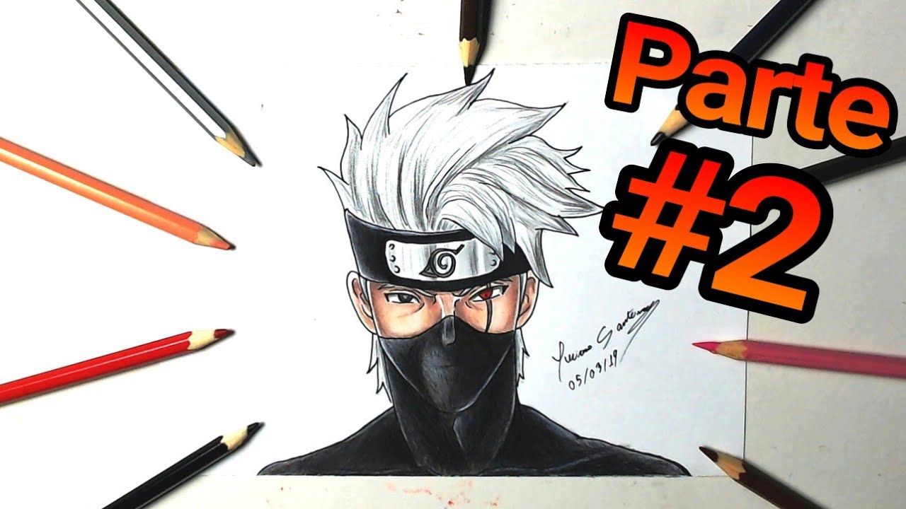 TUTORIAL COMO COLORIR o #KAKASHI 