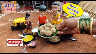 Miniature Rava Ladoo Recipe Sujjirava Mini Foods Mini Foodkey