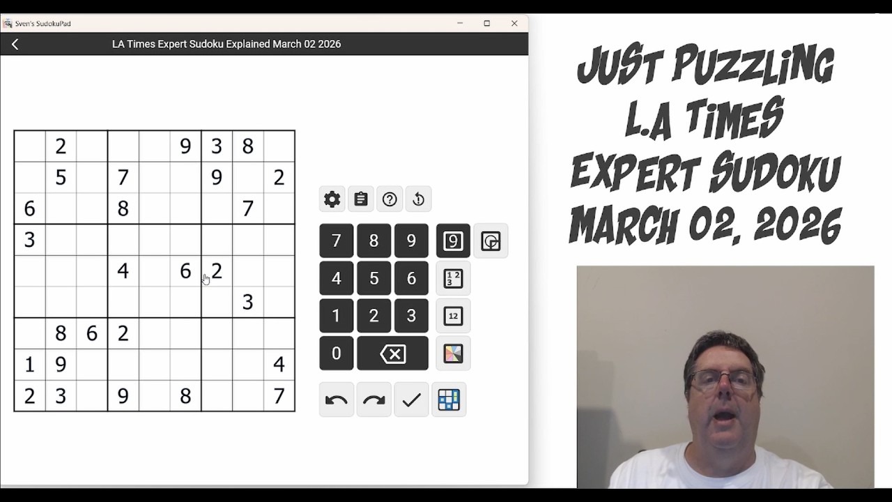LA Times Expert Sudoku March 02 2026