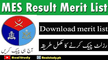 MES Result 2022 Merit List