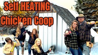 We built a self heating chicken coop | Keep your chickens warm all winter…
