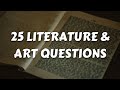 Art  literature quiz