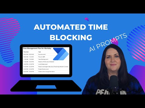 Automated Time Blocking Plan with AI Prompts and Power Automate