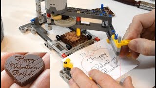 Chocolate carving Lego pantograph