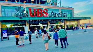 UBS Arena Approaching Area and Full Lap Around 100 Level
