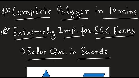 Complete POLYGON in 10 Mins | Extremely Important for SSC Exams