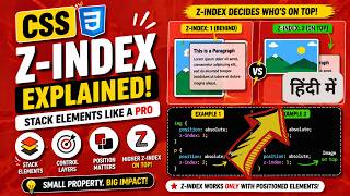 CSS z-index Explained with Examples | Layer Elements in CSS Easily | IT WALA | HINDI-हिंदी