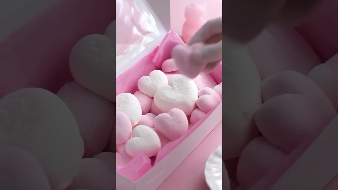 Valentine-Style Heart Marshmallows | Light & Fluffy 💕 
