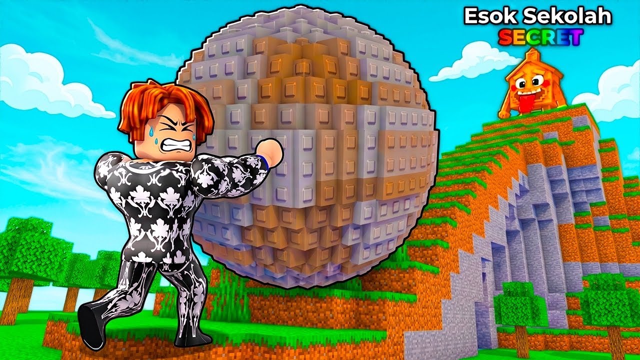 SOMENTE O MAIS FORTE EMPURRA ESSA PEDRA PARA GANHAR O BRAINROT NO ROBLOX