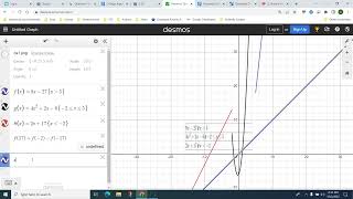 PieceWise Graphs on Desmos