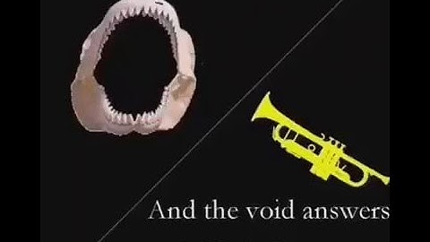 I scream into the void and the void answers with jazz Now with the scream!