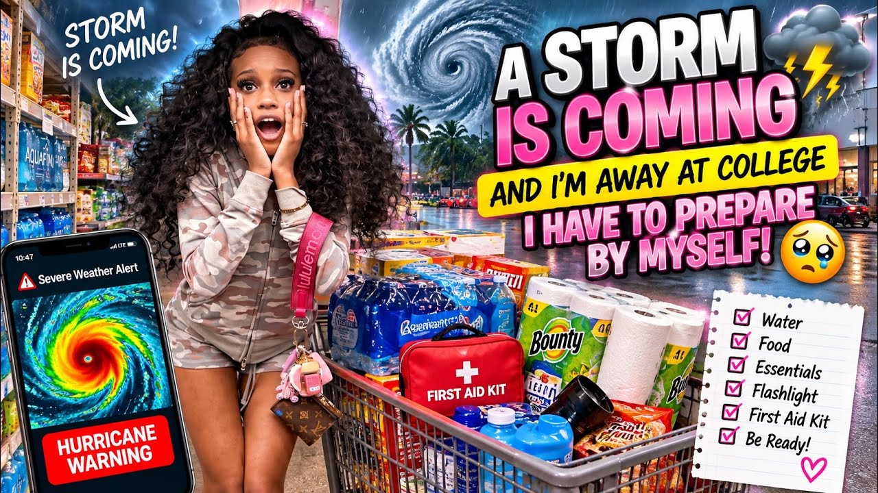 A STORM Is Coming & I’m Away at College ALONE… I Have to Prepare 😭⛈️