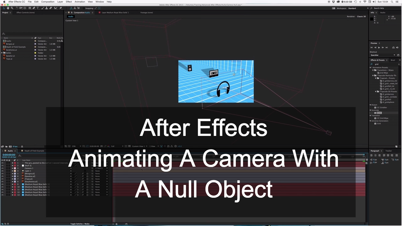 Easy Camera Animation Using a Null - Adobe After Effects Tutorial - YouTube