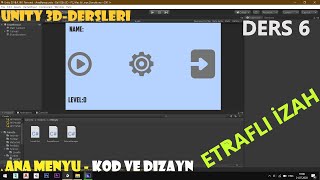 ANA MENYU  -Platforma Oyunu ,Unity 3D Dərsləri screenshot 4