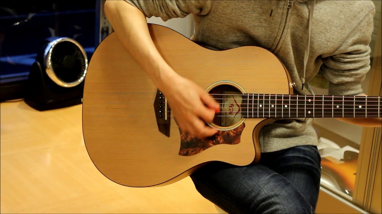 試奏】FGN Acoustic AG1-NTF ～ピック弾き編～ - YouTube