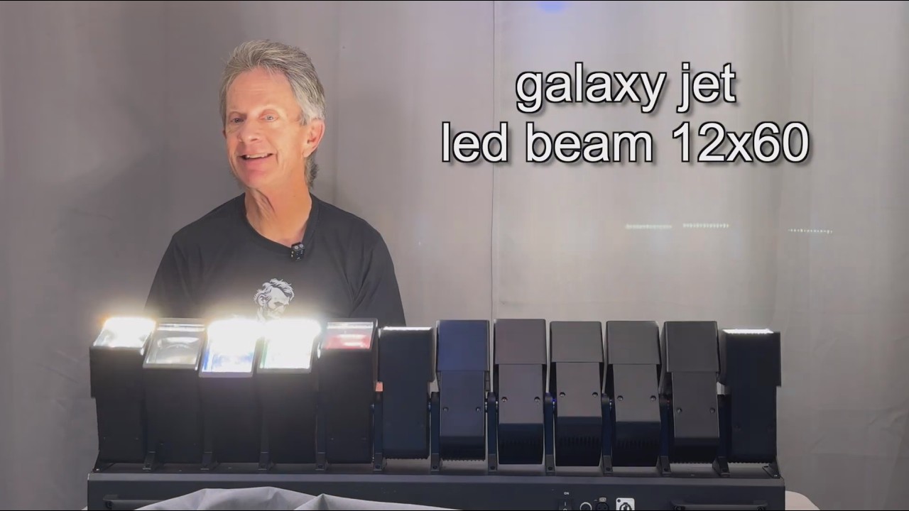 SHEHDS GalaxyJet LED 12×60W RGBW Moving Head Wave Bar Light ✨