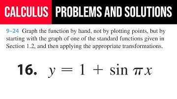 16. Graph the function by hand, not by plotting points, but by starting with the graph of one of the