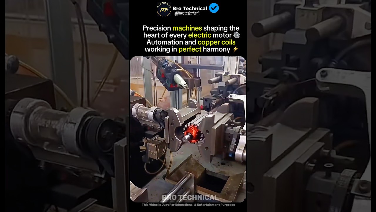 How Electric Motor Cores Are Made with Precision CNC Automation ⚙️🔧