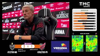 COLETIVA COM O TÉCNICO ODAIR HELLMANN após a derrota do Athletico para o Atlético MG