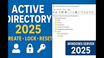 Windows Server 2025 | Active Directory Tutorial (Create, Lock, Disable, Reset)