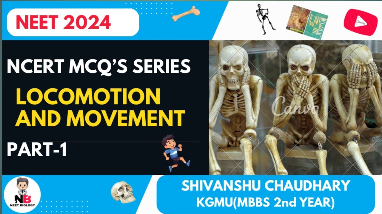 LOCOMOTION AND MOVEMENT MOST IMPORTANT QUESTIONS FOR NEET 2024 -PART 1 ...