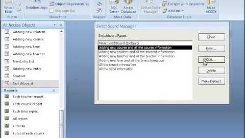 MS Access 2007 Part 28) Form Main Database in Dari / Farsi Omar Akbari