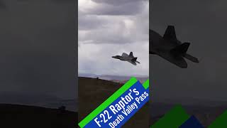 F-22 Raptor's Death Valley Pass! #shorts #usaf