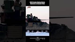 M2A3 Bradley Fighting Vehicle Maneuvers at Bemowo Piskie  #military #shortsvideo