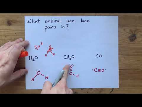 What orbital are lone pairs in?