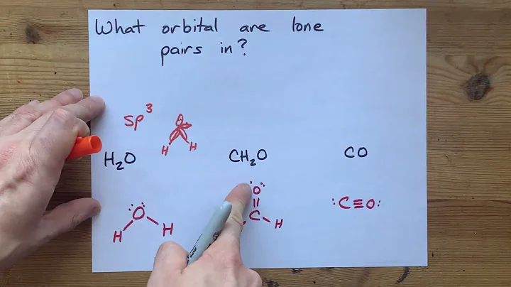 What orbital are lone pairs in?