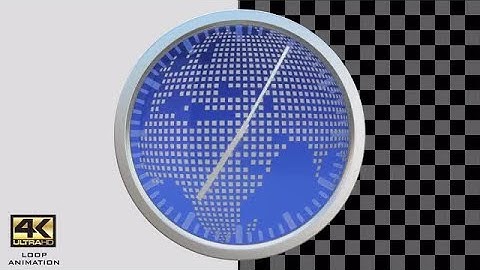 Earth Clock Stock Motion Graphics