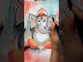 Ganesh Chaturthi Drawing /Easy Ganesha Painting / Watercolour Beginner Painting