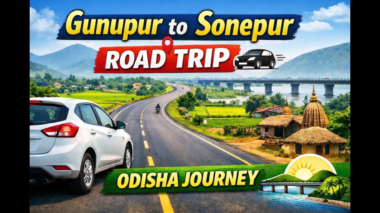 Gunupur to Sonepur Road Trip 🚗 | Scenic Drive Through Odisha Villages & Highways