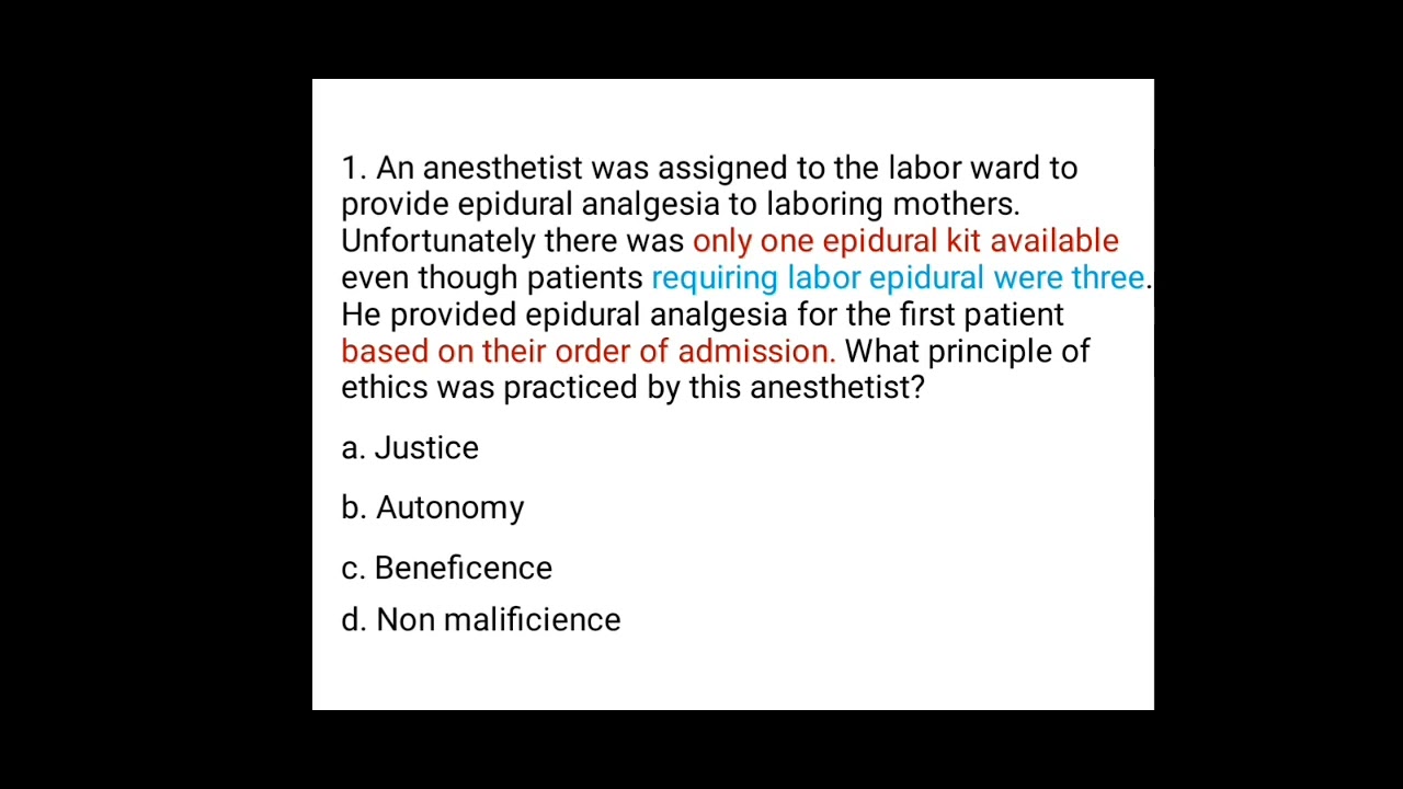 Exit and COC ethics question for nursing, anesthesia,public health, med student