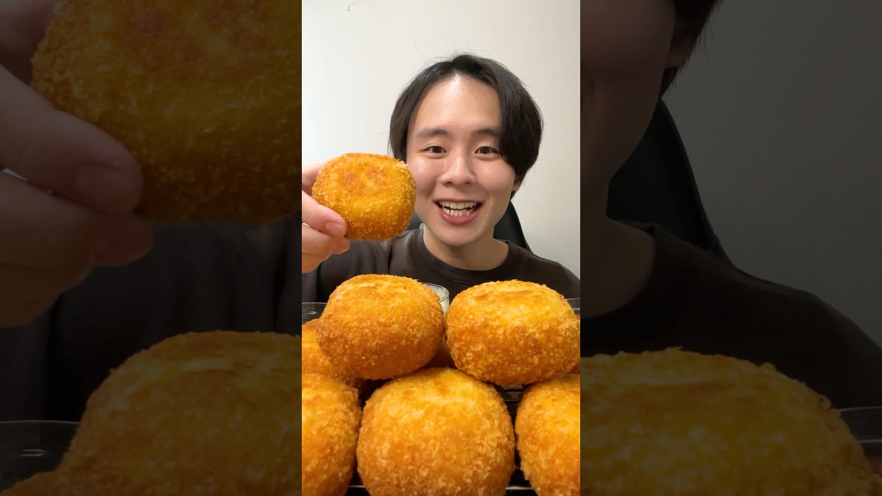 揚げモッツァレラチーズ🧀#cheese #asmr #mukbang #大食い