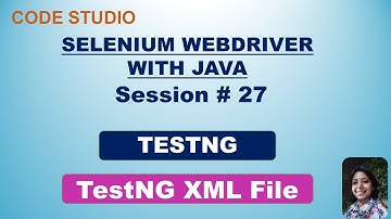 Selenium Webdriver with Java  in Hindi #27-TestNG XML File