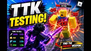 playing TTK Testing for the first time { roblox }