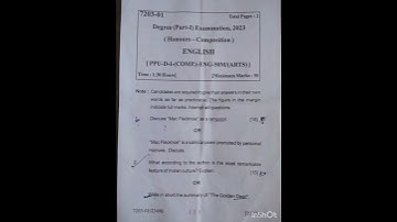 BA Part 1 English composition 50 marks (2022)|patliputra University #ppu #B.A #BCOM #BSC #share
