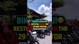 Bikin Haru Resto Ini Bagikan Thr 29 Motor Untuk Karyawan 