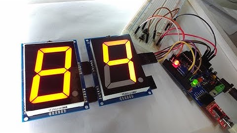 2.3 inches display driver Up and down counter using Arduino