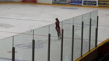 Clare demonstrates conservation of angular momentum