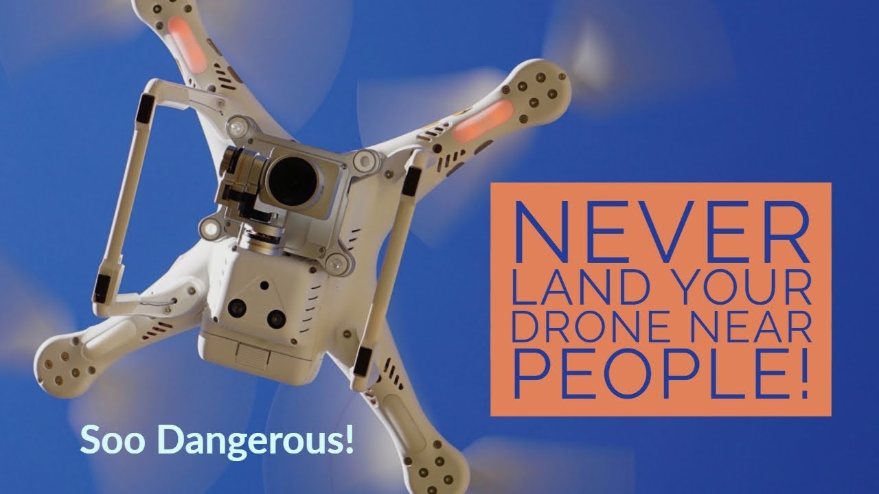 Never Land By People! Almost Took His Head Off!