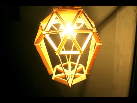 Cara membuat lampu  hias Unik  dari Stick Es Cream YouTube