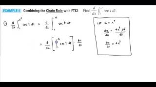 Math 1A 5.4 Example 5 Combining the Chain Rule with FTC1