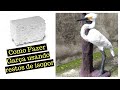 DIY- RECICLE SEMPRE ! Como Fazer Garça de cimento para Jardins